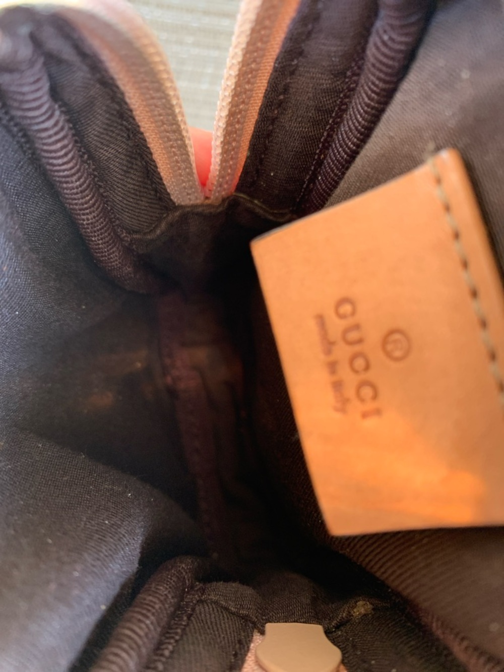 Gucci Monogram Canvas Pouch with Gold Plate cigarette wallet - Picture 9 of 9